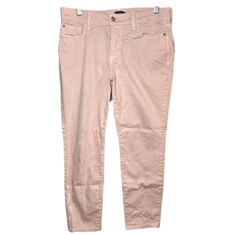NYDJ Women's Clarissa Ankle Skinny Jeans Light Pink 10P Petite